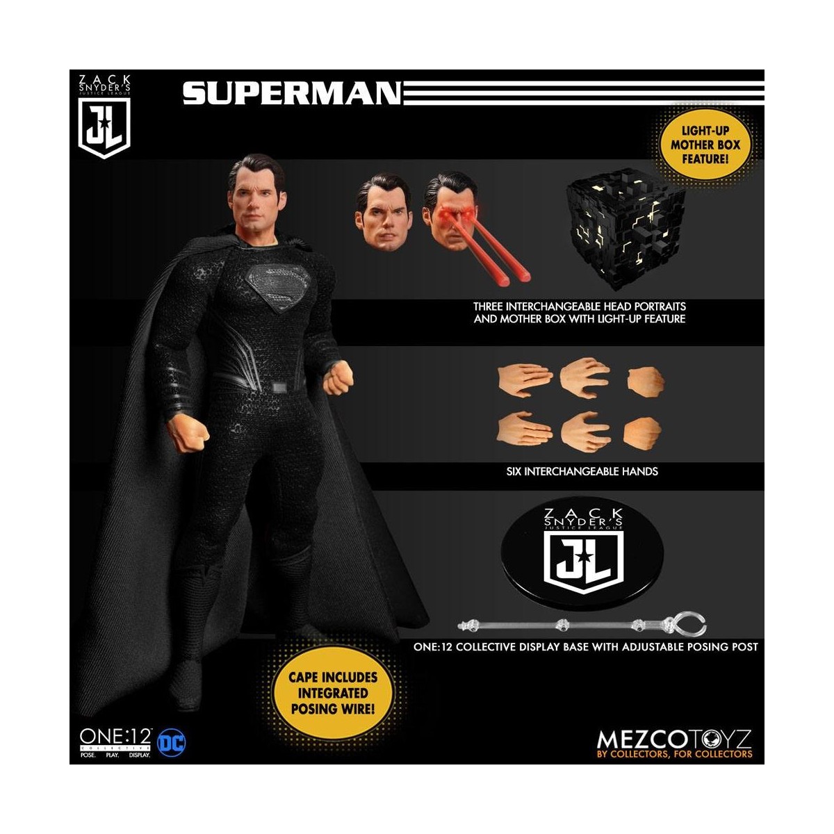 Mezco One 12 - DC Comics - Justice League di Zack Snyder 1/12 Deluxe Steel Box Set