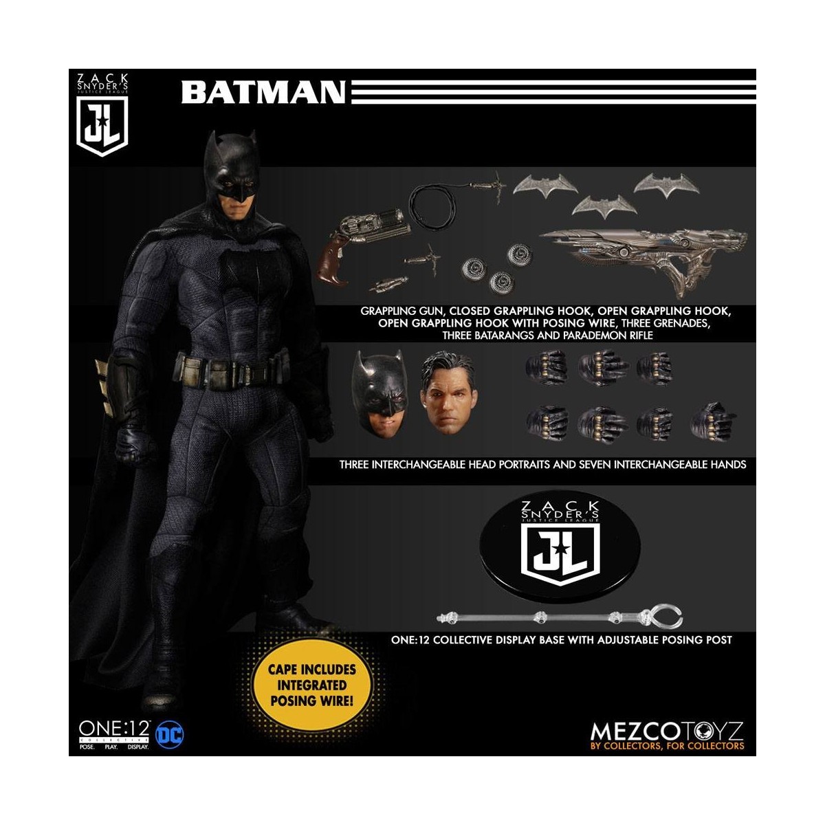 Mezco One 12 - DC Comics - Justice League di Zack Snyder 1/12 Deluxe Steel Box Set
