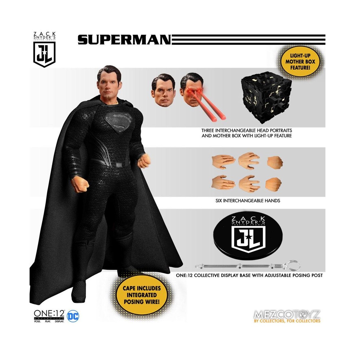 Mezco One 12 - DC Comics - Justice League di Zack Snyder 1/12 Deluxe Steel Box Set