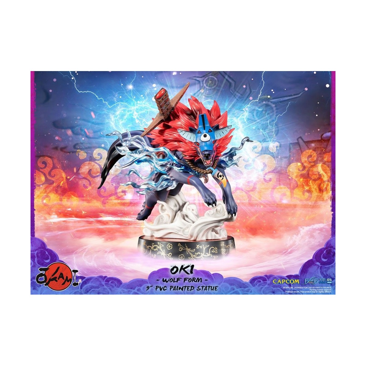 First 4 Figures Okami - OKI Wolf Form statuetta in PVC