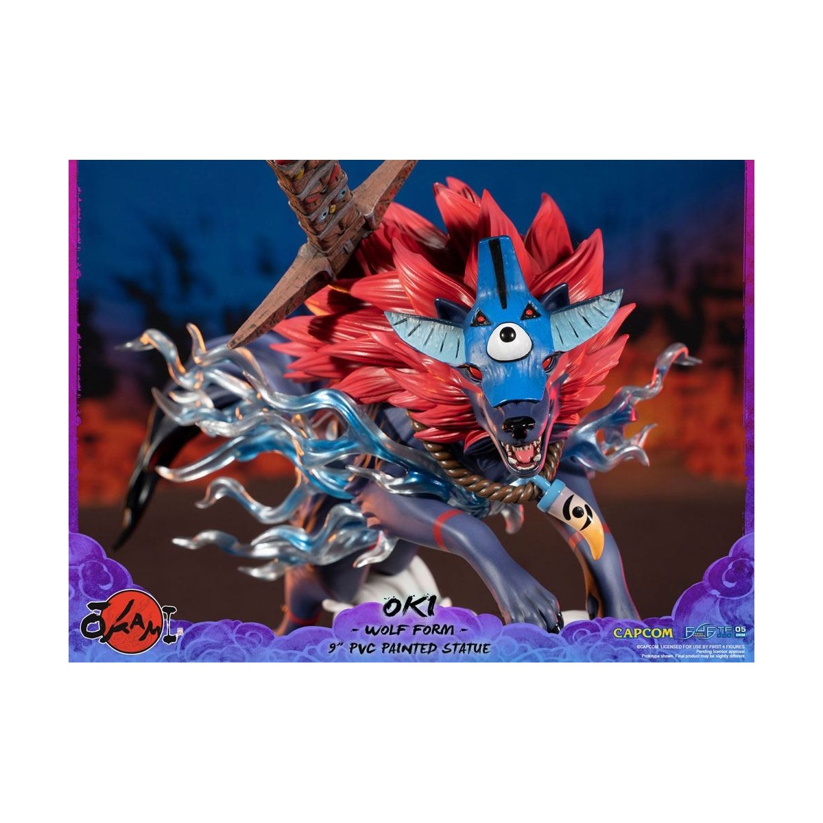 First 4 Figures Okami - OKI Wolf Form statuetta in PVC
