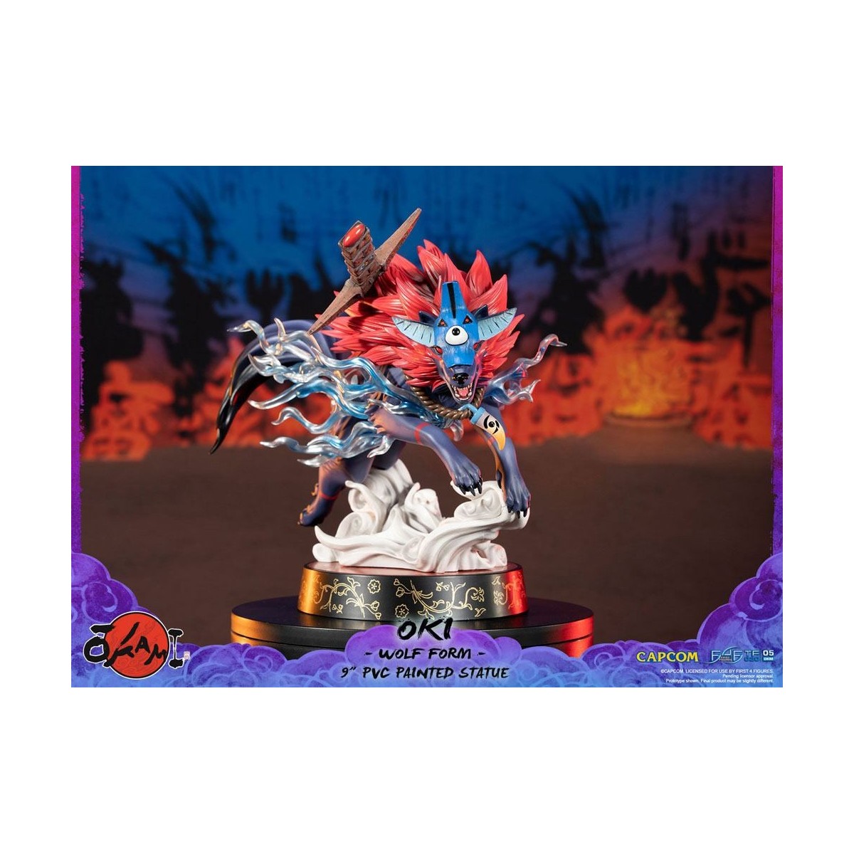 First 4 Figures Okami - OKI Wolf Form statuetta in PVC
