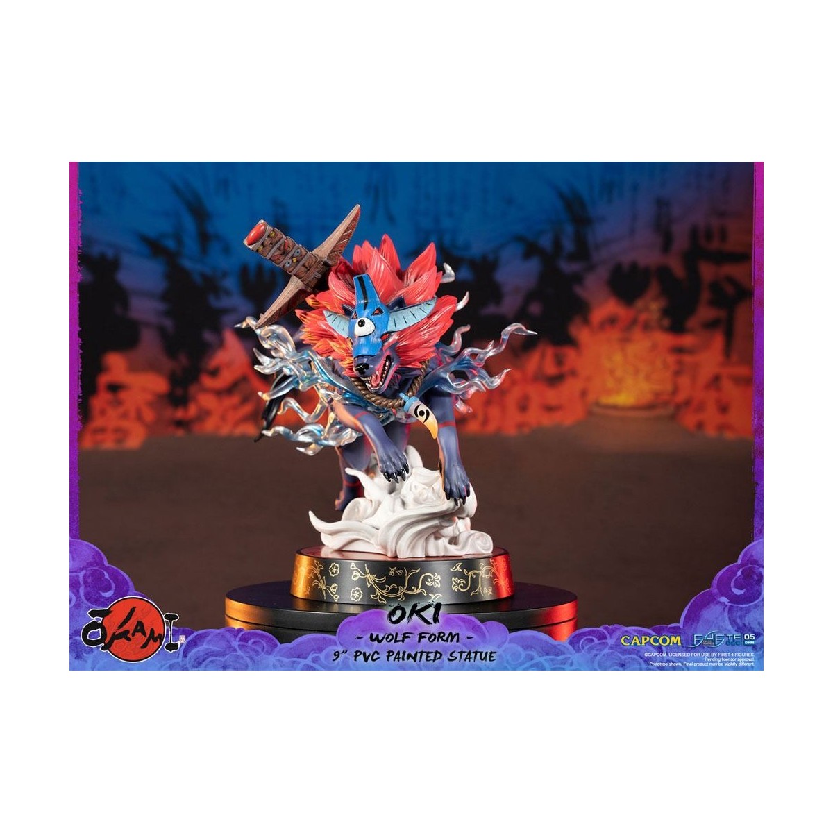 First 4 Figures Okami - OKI Wolf Form statuetta in PVC