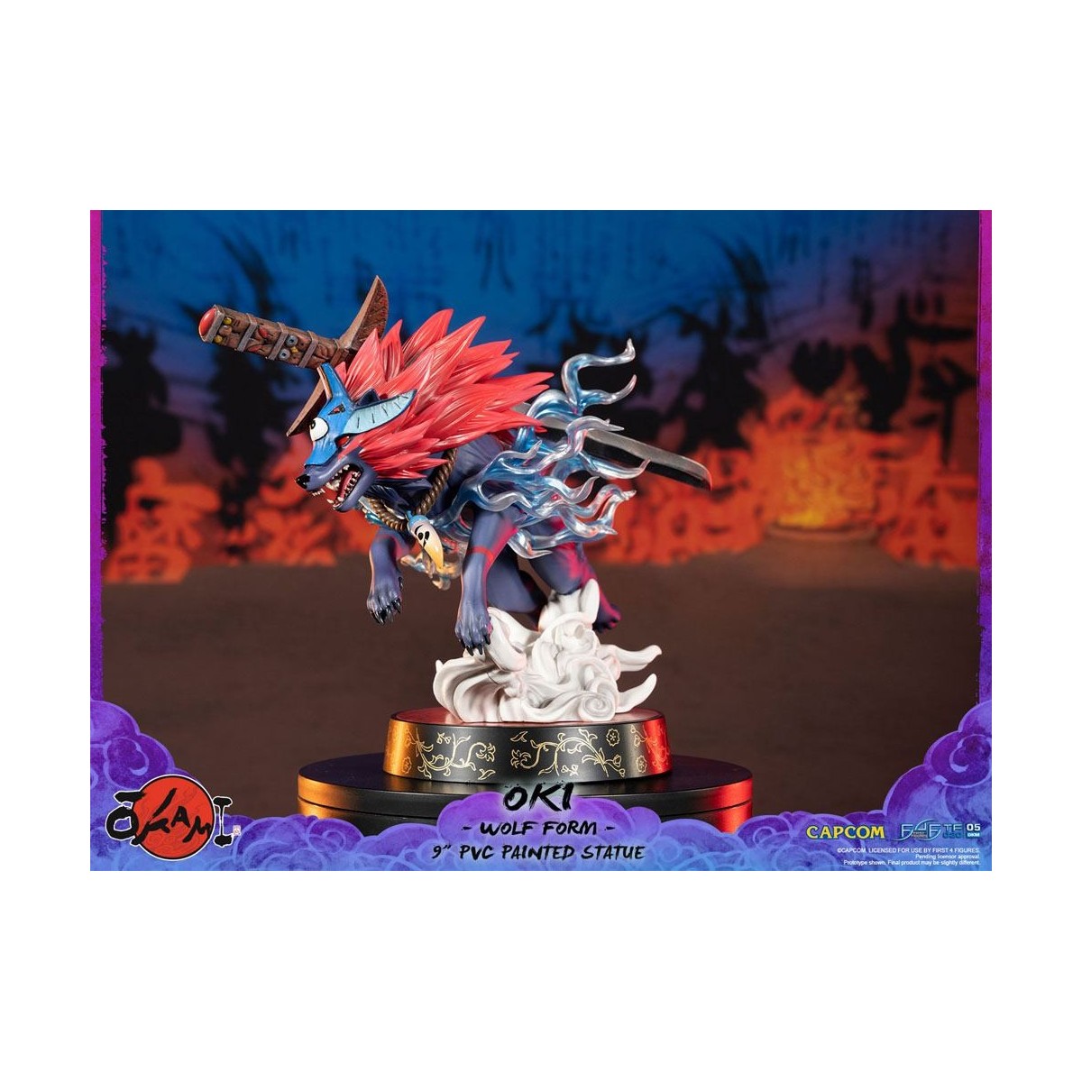 First 4 Figures Okami - OKI Wolf Form statuetta in PVC