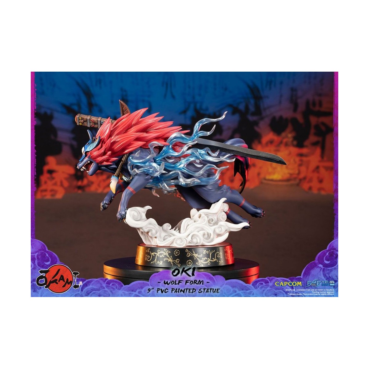 First 4 Figures Okami - OKI Wolf Form statuetta in PVC