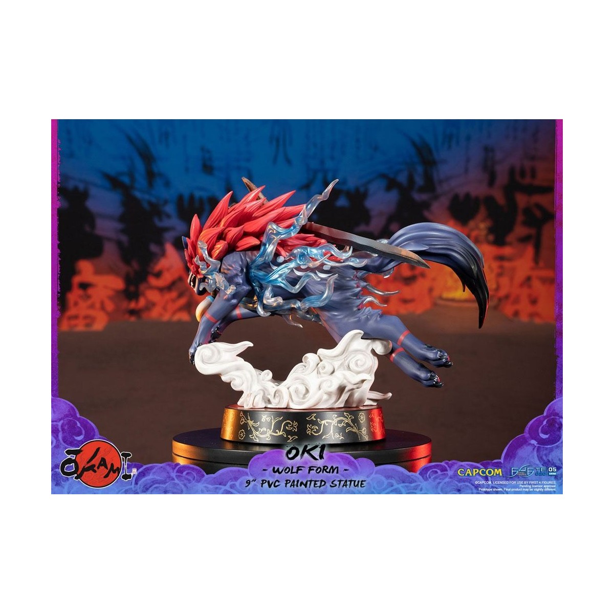 First 4 Figures Okami - OKI Wolf Form statuetta in PVC