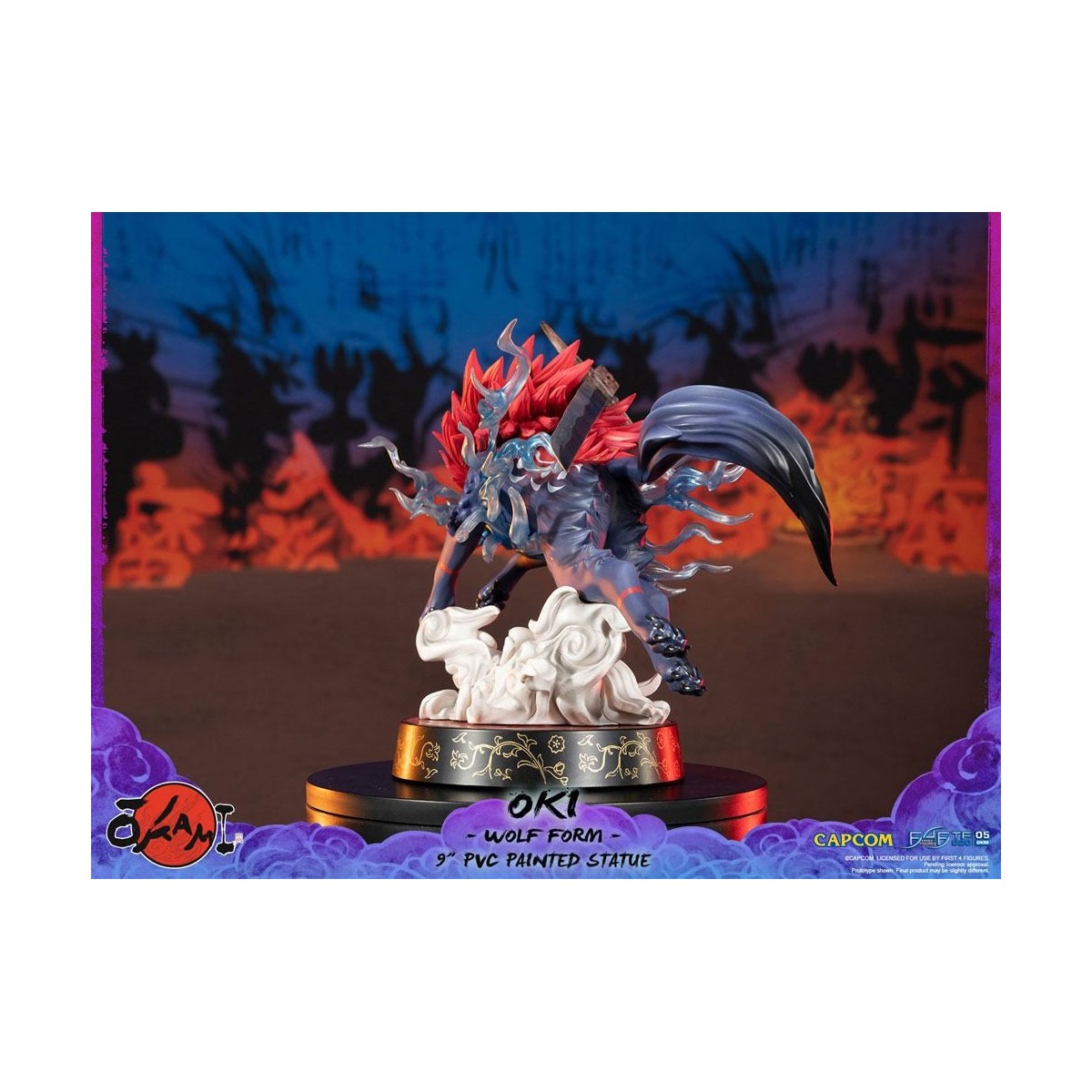 First 4 Figures Okami - OKI Wolf Form statuetta in PVC