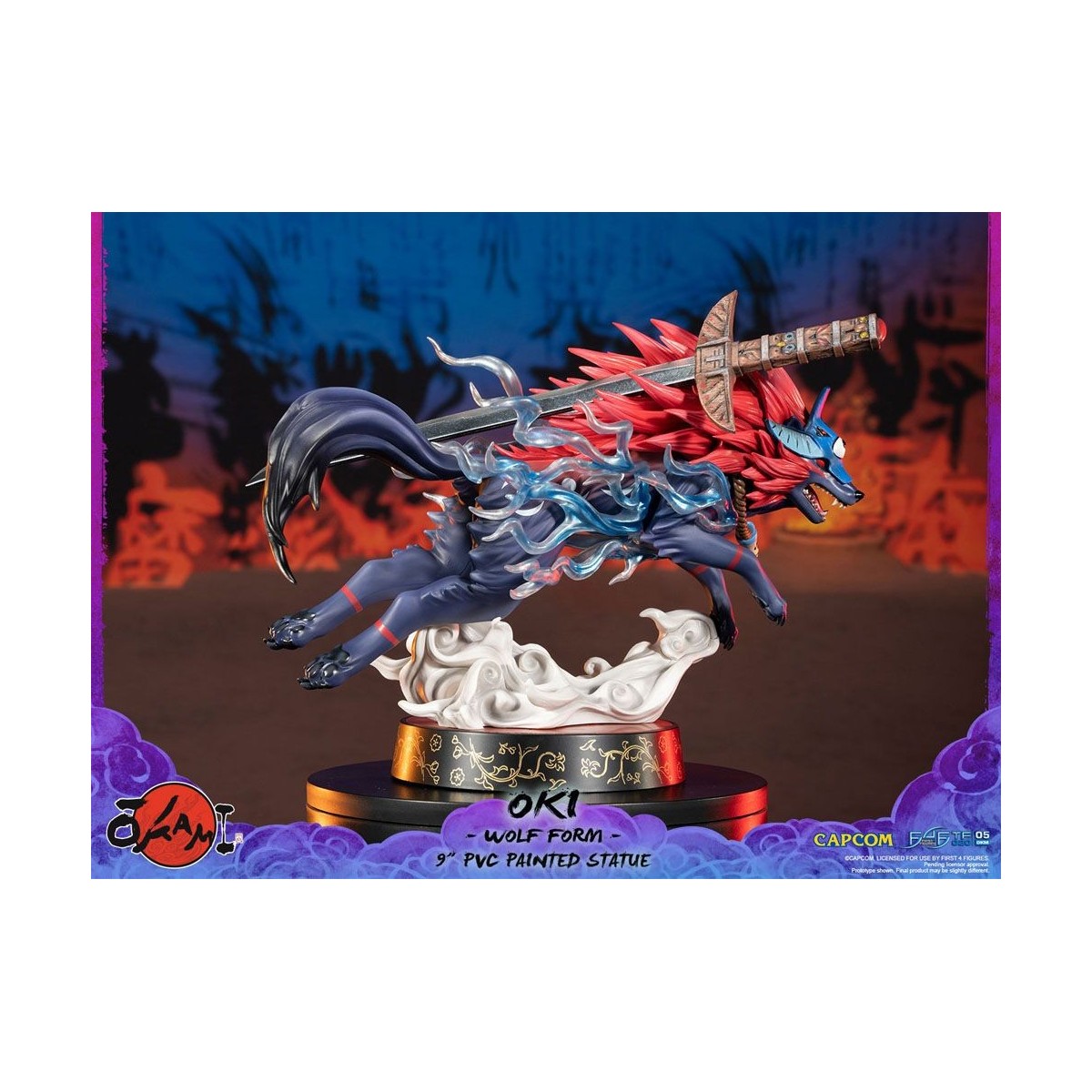 First 4 Figures Okami - OKI Wolf Form statuetta in PVC