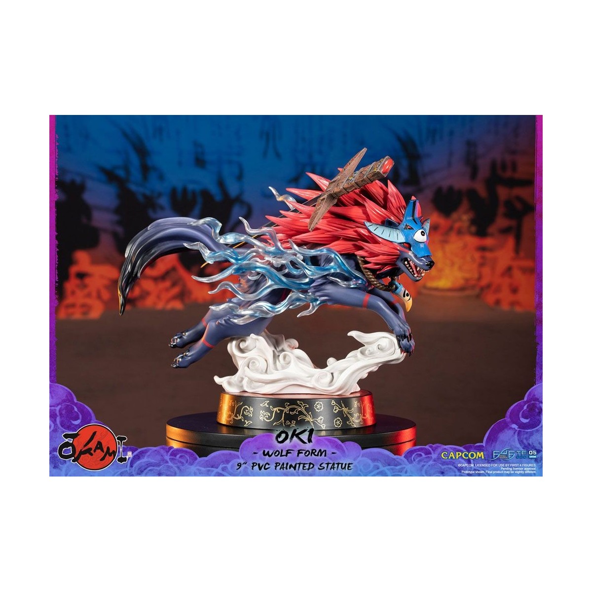 First 4 Figures Okami - OKI Wolf Form statuetta in PVC