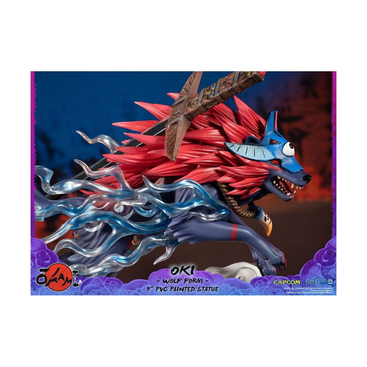 First 4 Figures Okami - OKI Wolf Form statuetta in PVC