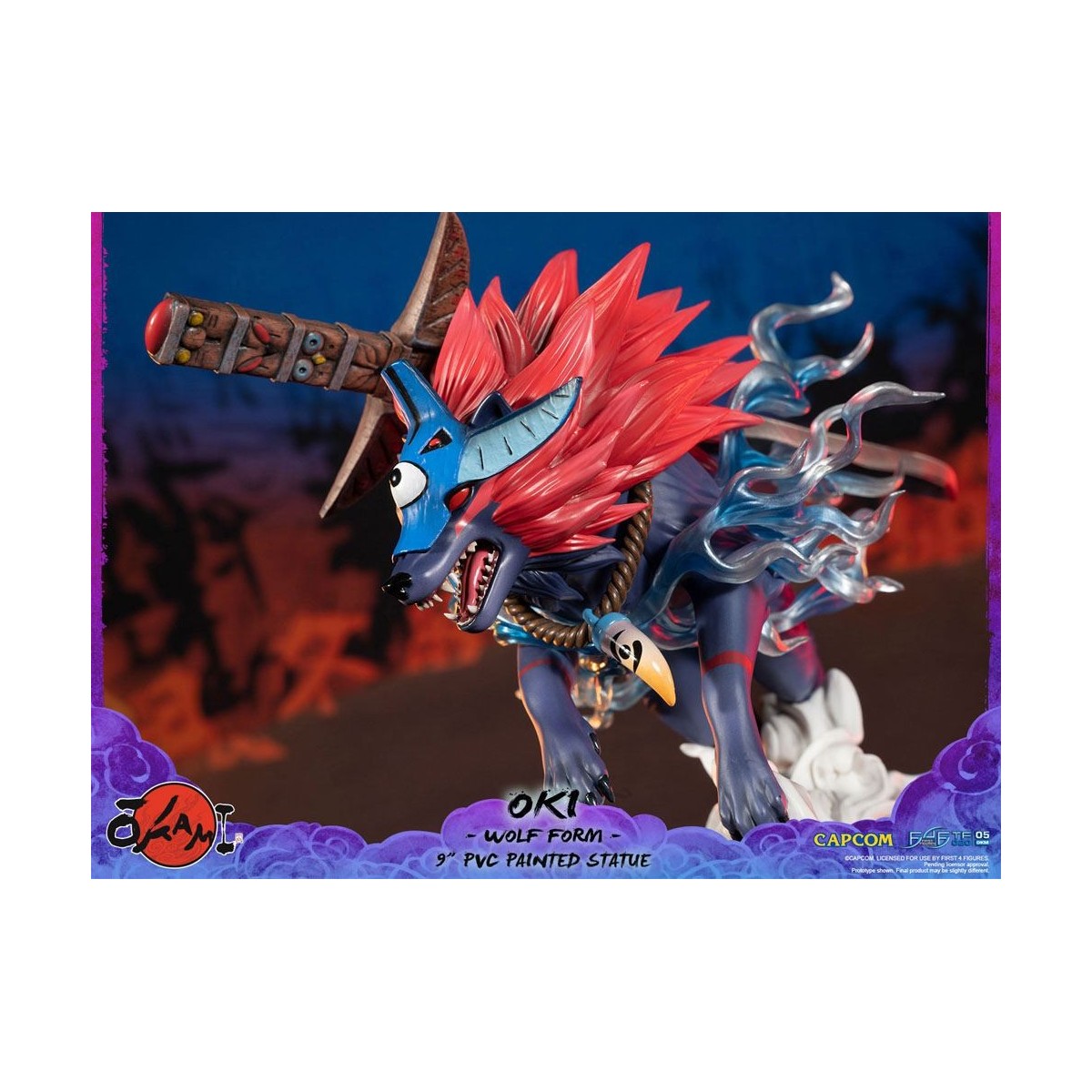 First 4 Figures Okami - OKI Wolf Form statuetta in PVC