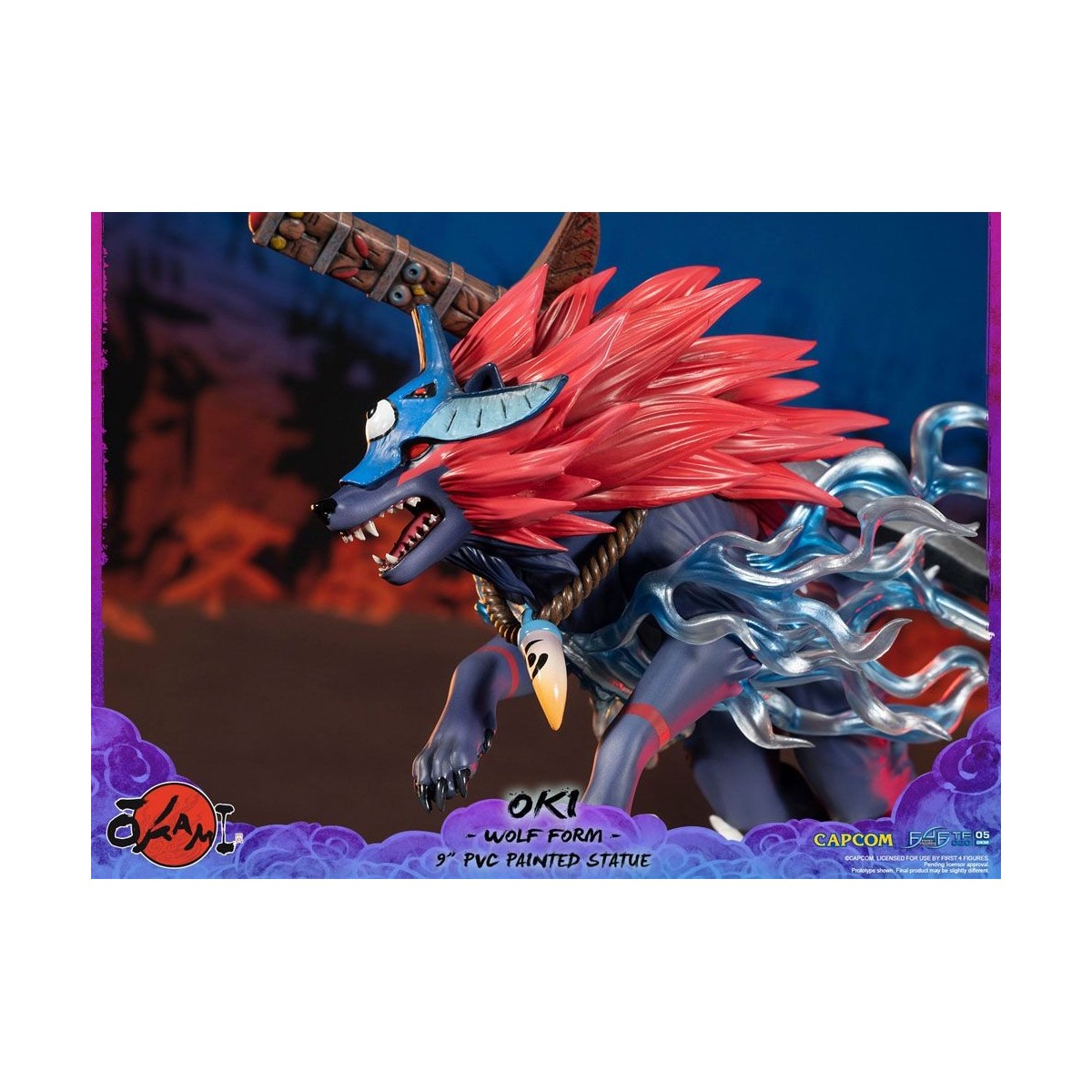 First 4 Figures Okami - OKI Wolf Form statuetta in PVC