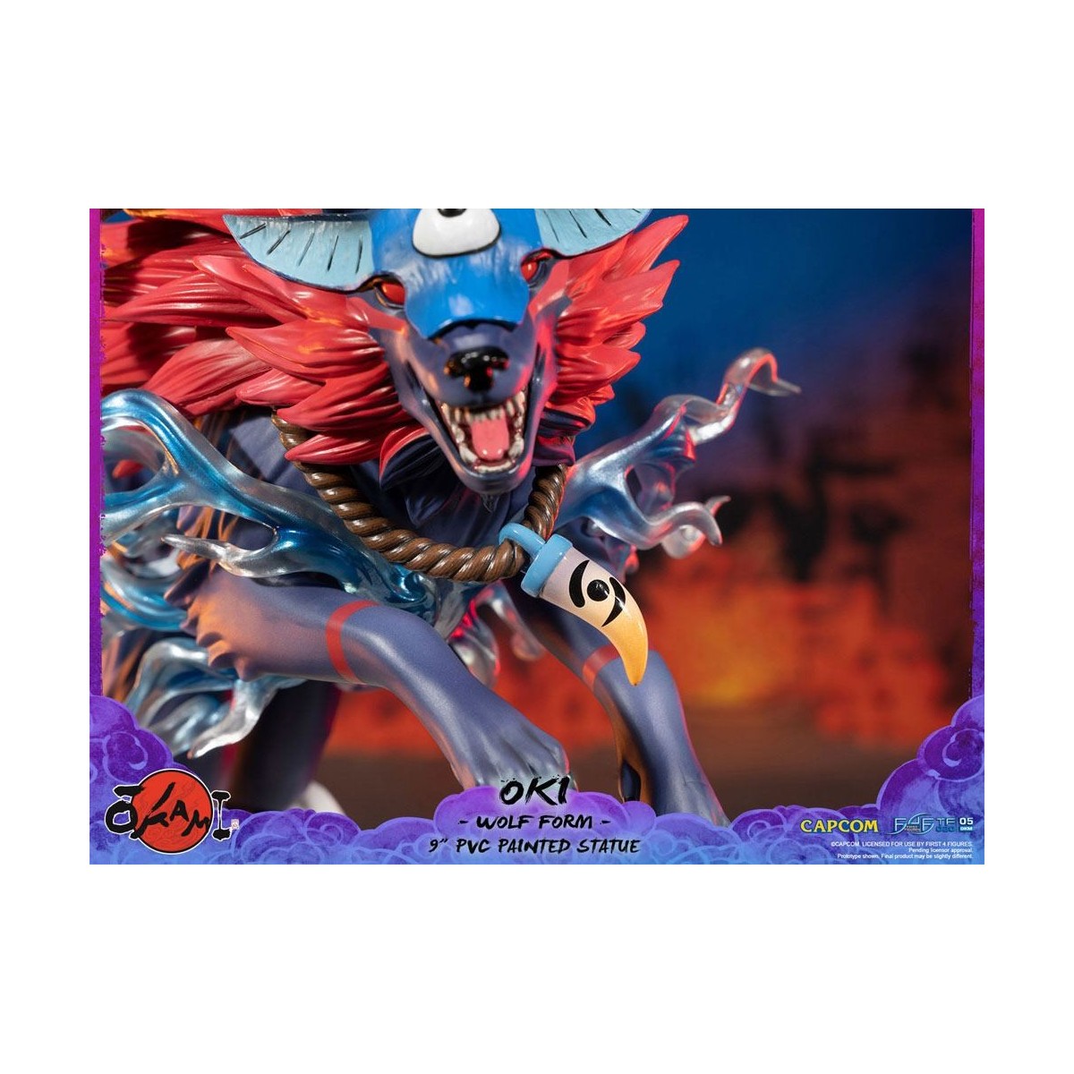 First 4 Figures Okami - OKI Wolf Form statuetta in PVC