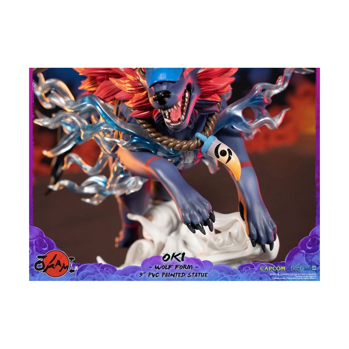 First 4 Figures Okami - OKI Wolf Form statuetta in PVC