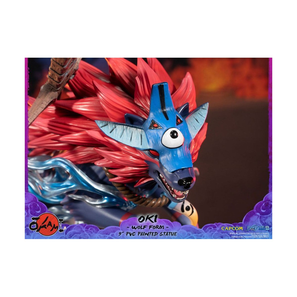 First 4 Figures Okami - OKI Wolf Form statuetta in PVC