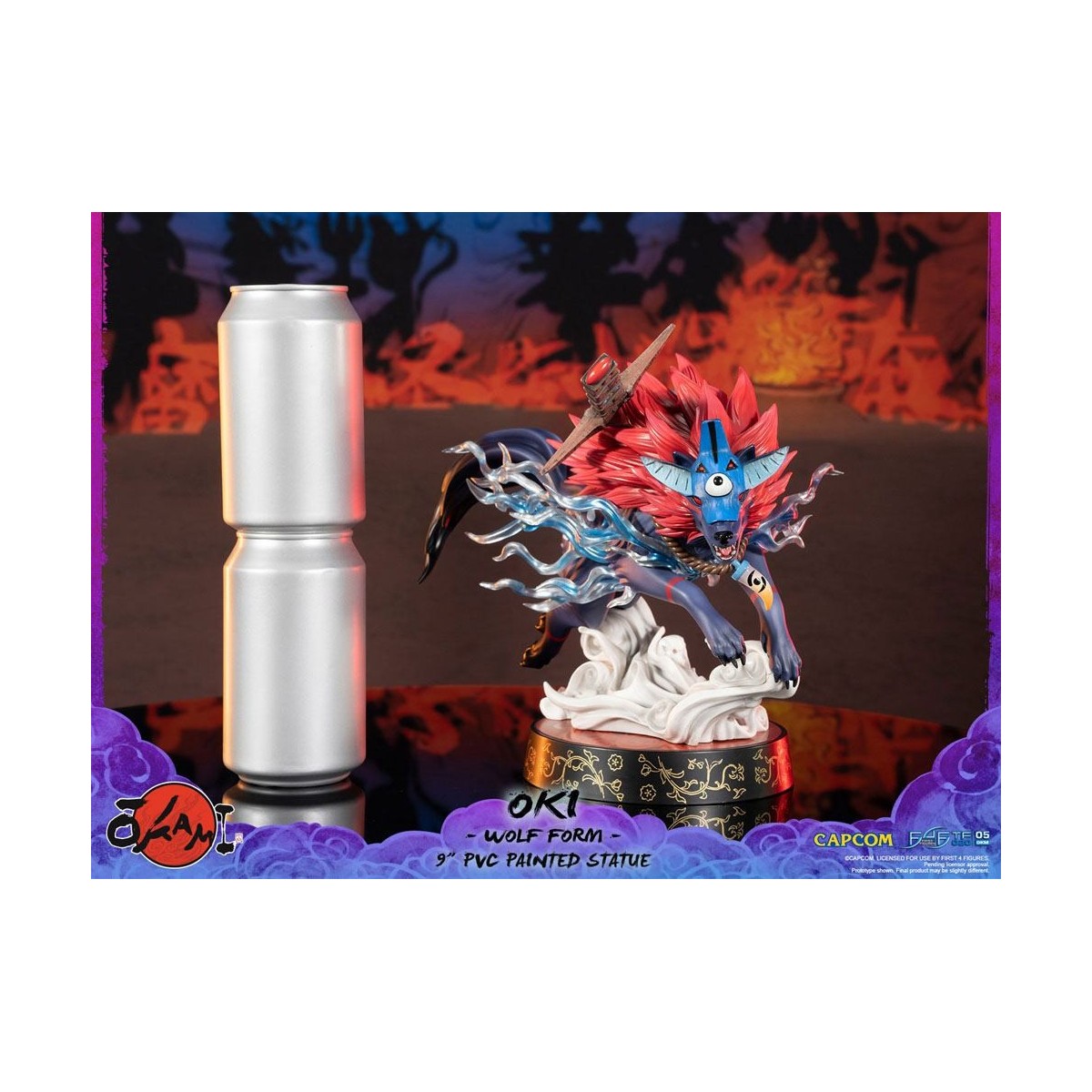 First 4 Figures Okami - OKI Wolf Form statuetta in PVC