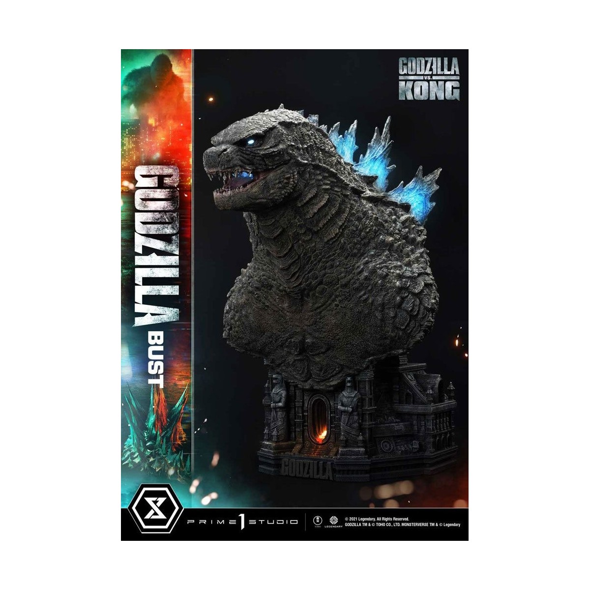 Prime 1 Studio - Godzilla Bust - Godzilla vs Kong Bonus Version