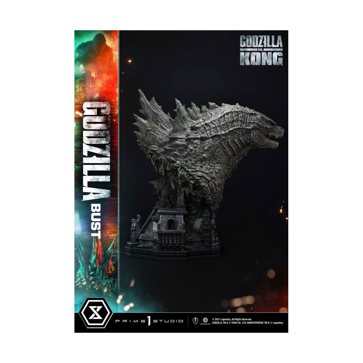 Prime 1 Studio - Godzilla Bust - Godzilla vs Kong Bonus Version
