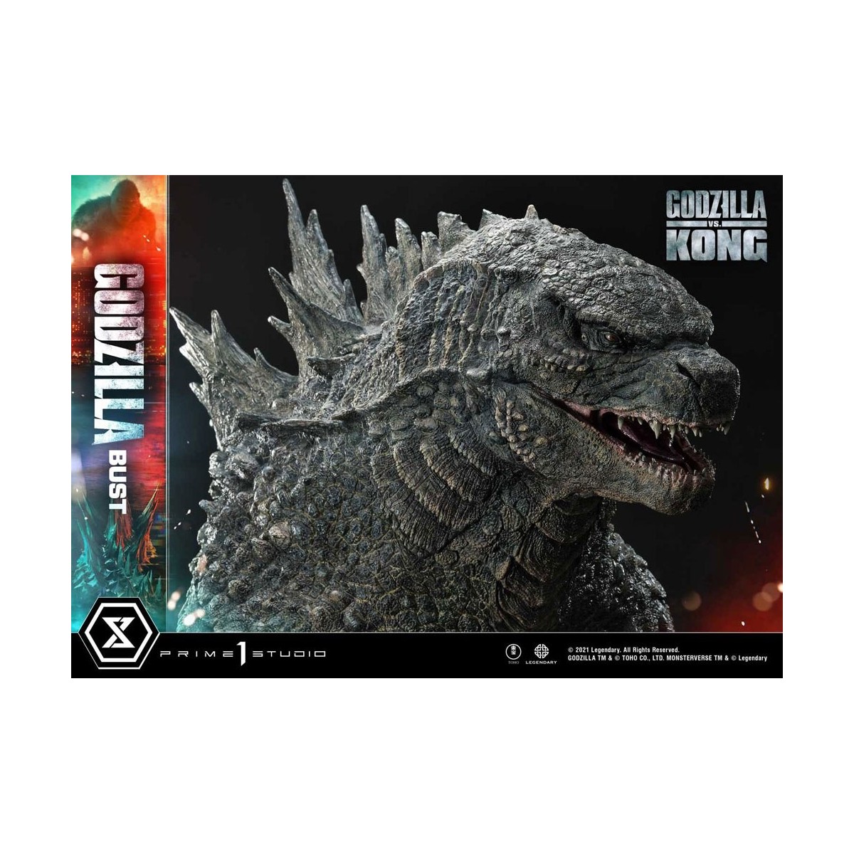 Prime 1 Studio - Godzilla Bust - Godzilla vs Kong Bonus Version