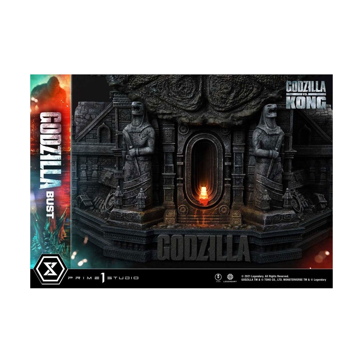 Prime 1 Studio - Godzilla Bust - Godzilla vs Kong Bonus Version
