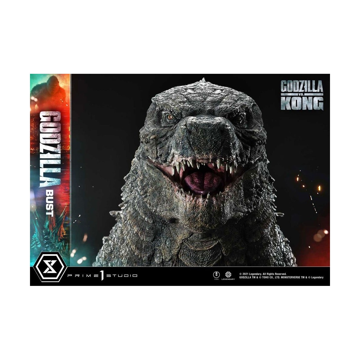 Prime 1 Studio - Godzilla Bust - Godzilla vs Kong Bonus Version