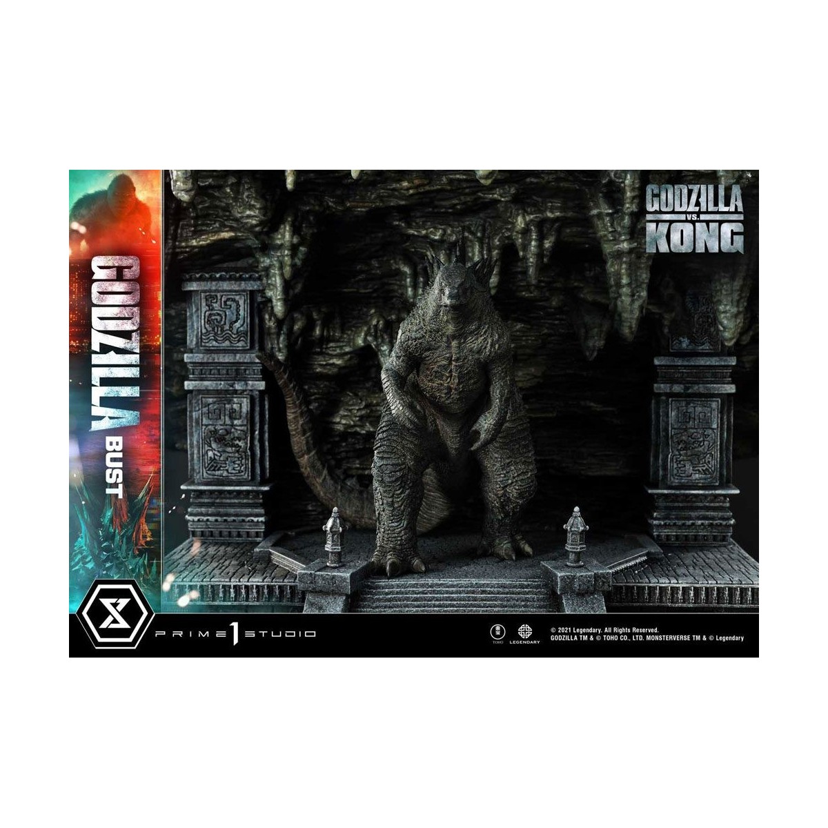 Prime 1 Studio - Godzilla Bust - Godzilla vs Kong Bonus Version