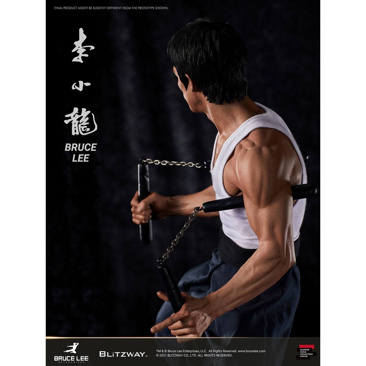 Blitzway - Statuetta Bruce Lee 1/4 di 80th Anniversary Tribute - 55 cm