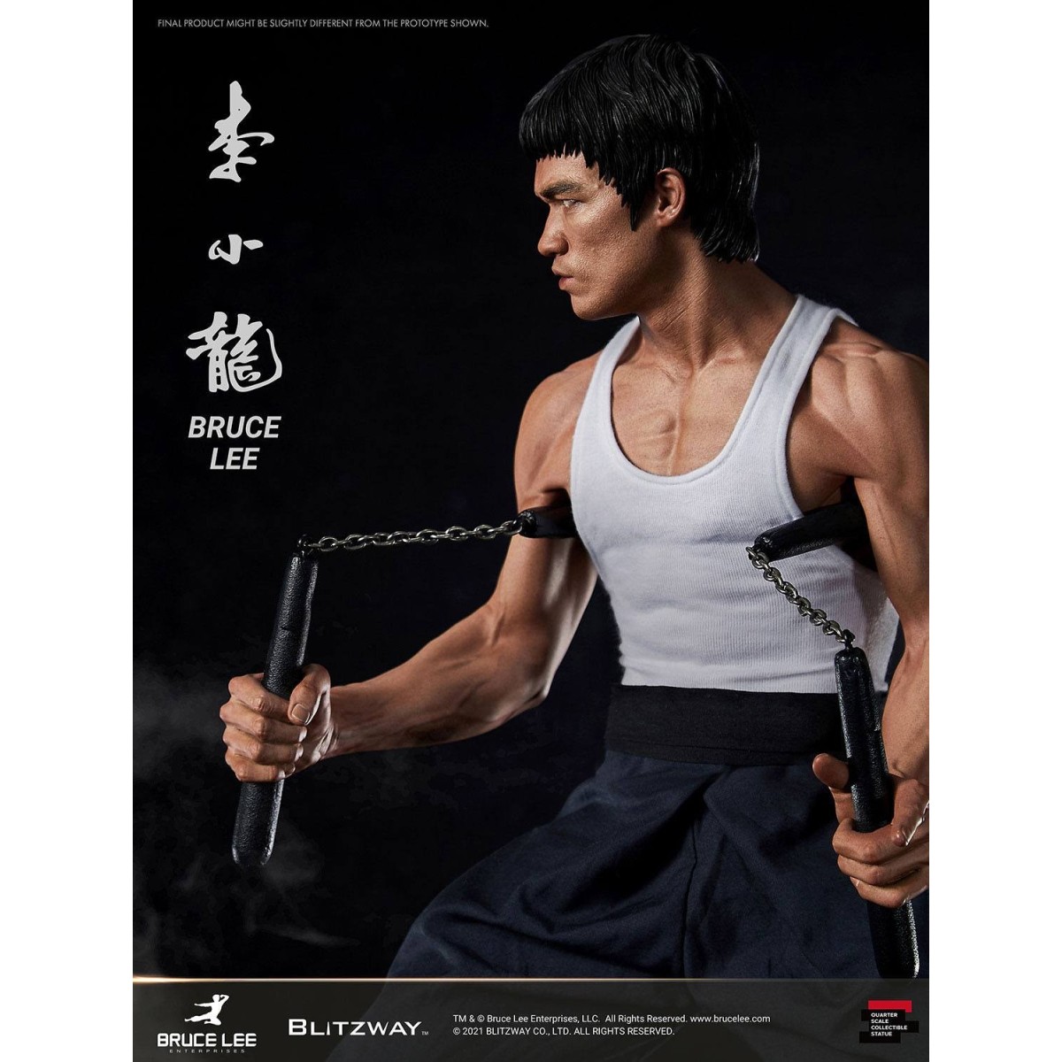 Blitzway - Statuetta Bruce Lee 1/4 di 80th Anniversary Tribute - 55 cm