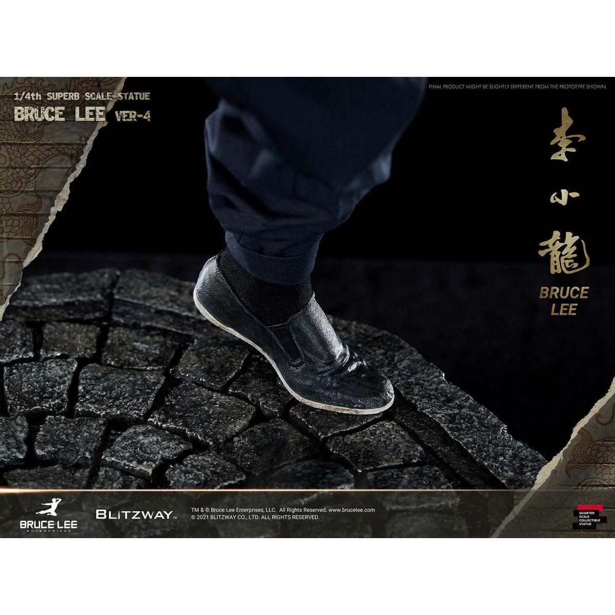 Blitzway - Statuetta Bruce Lee 1/4 di 80th Anniversary Tribute - 55 cm