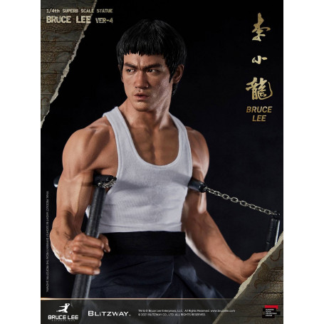 Blitzway - Statuetta Bruce Lee 1/4 di 80th Anniversary Tribute - 55 cm