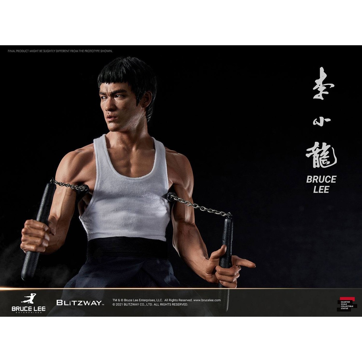 Blitzway - Statuetta Bruce Lee 1/4 di 80th Anniversary Tribute - 55 cm