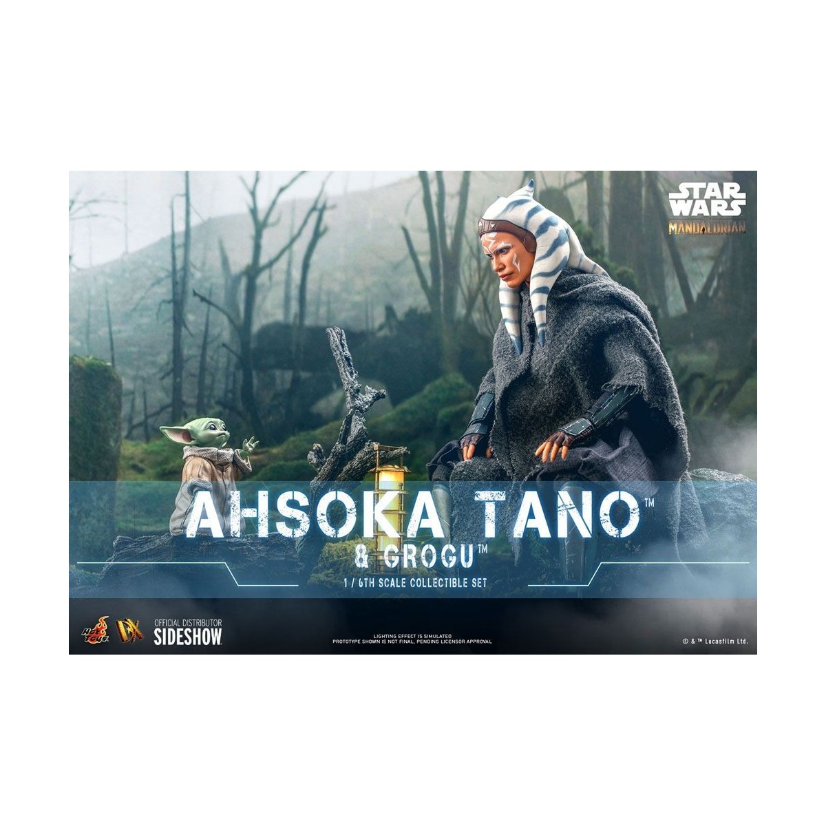 Hot Toys Star Wars - Ahsoka Tano & Grogu- Il mandaloriano 1/6