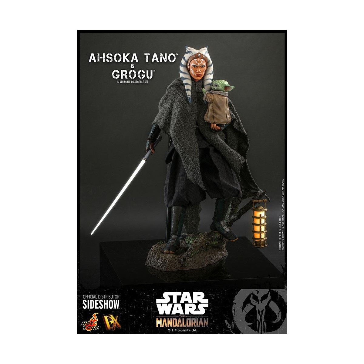 Hot Toys Star Wars - Ahsoka Tano & Grogu- Il mandaloriano 1/6