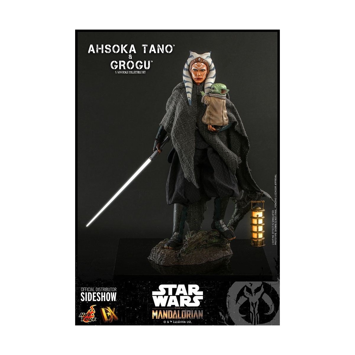 Hot Toys Star Wars - Ahsoka Tano & Grogu- Il mandaloriano 1/6