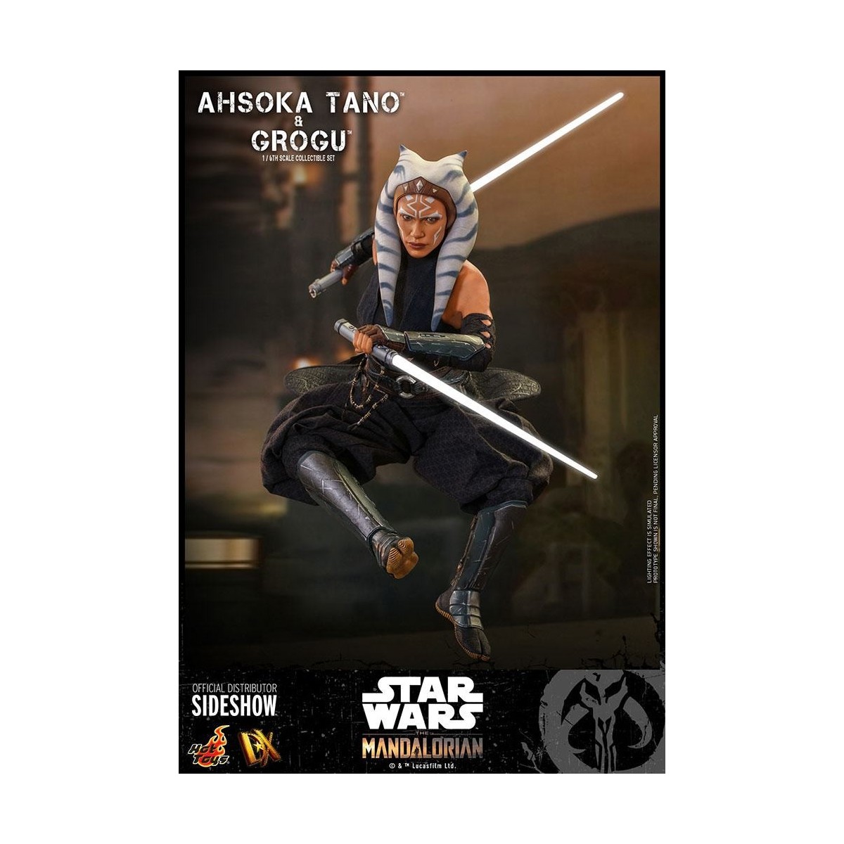 Hot Toys Star Wars - Ahsoka Tano & Grogu- Il mandaloriano 1/6