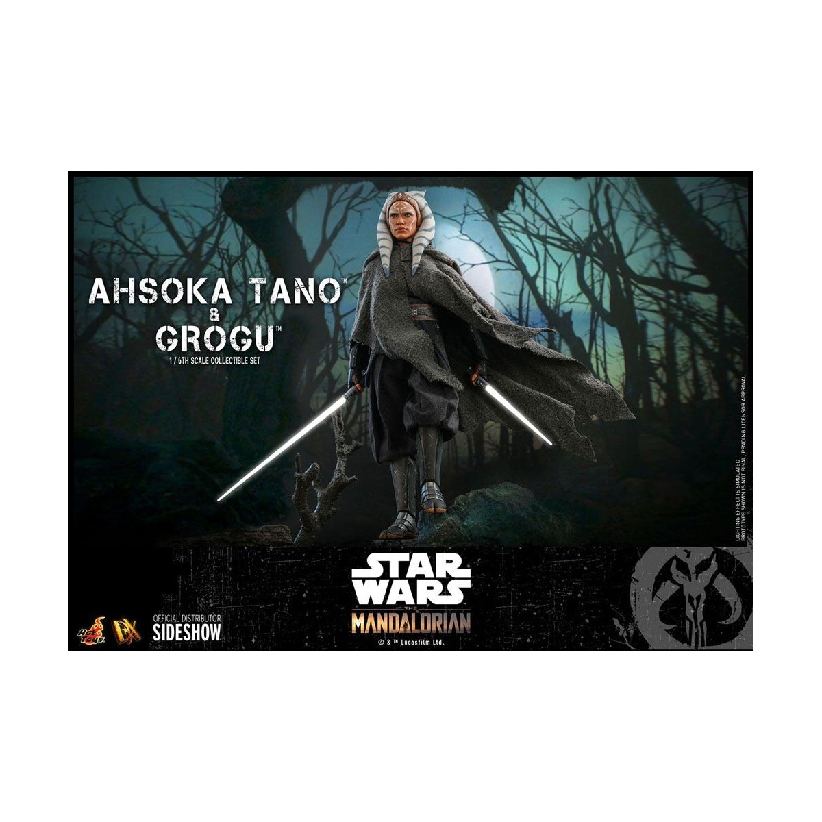 Hot Toys Star Wars - Ahsoka Tano & Grogu- Il mandaloriano 1/6
