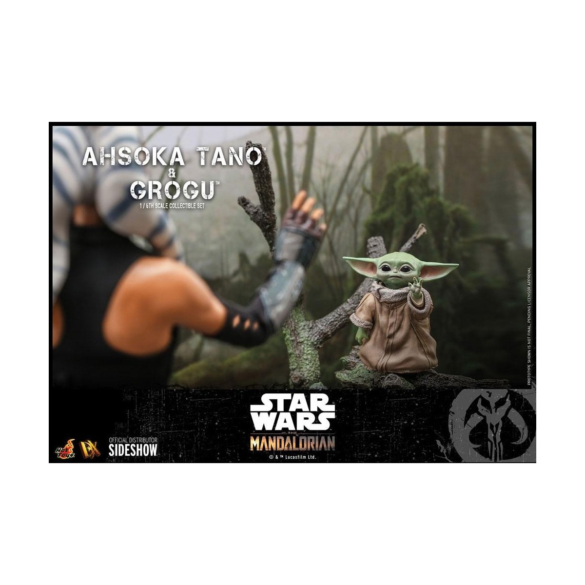 Hot Toys Star Wars - Ahsoka Tano & Grogu- Il mandaloriano 1/6