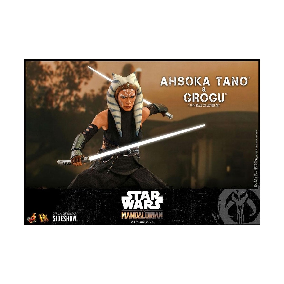 Hot Toys Star Wars - Ahsoka Tano & Grogu- Il mandaloriano 1/6