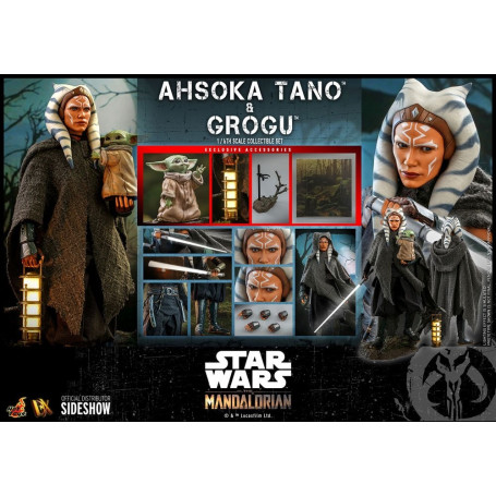 Hot Toys Star Wars - Ahsoka Tano & Grogu- Il mandaloriano 1/6