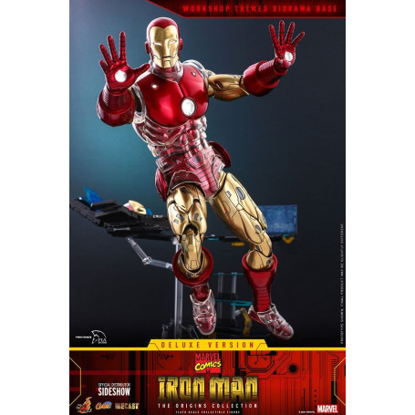 Hot toys - Iron Man Deluxe Version - Marvel The Origins Collection Comic Masterpiece figura 1/6