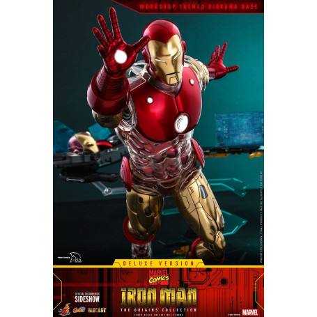 Hot toys - Iron Man Deluxe Version - Marvel The Origins Collection Comic Masterpiece figura 1/6