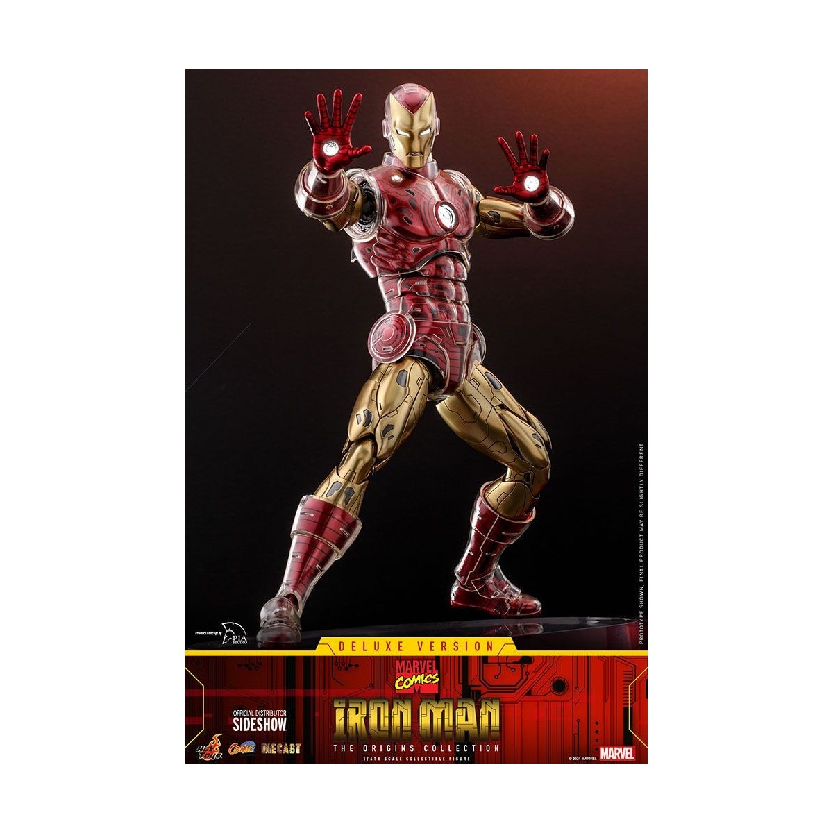 Hot toys - Iron Man Deluxe Version - Marvel The Origins Collection Comic Masterpiece figura 1/6
