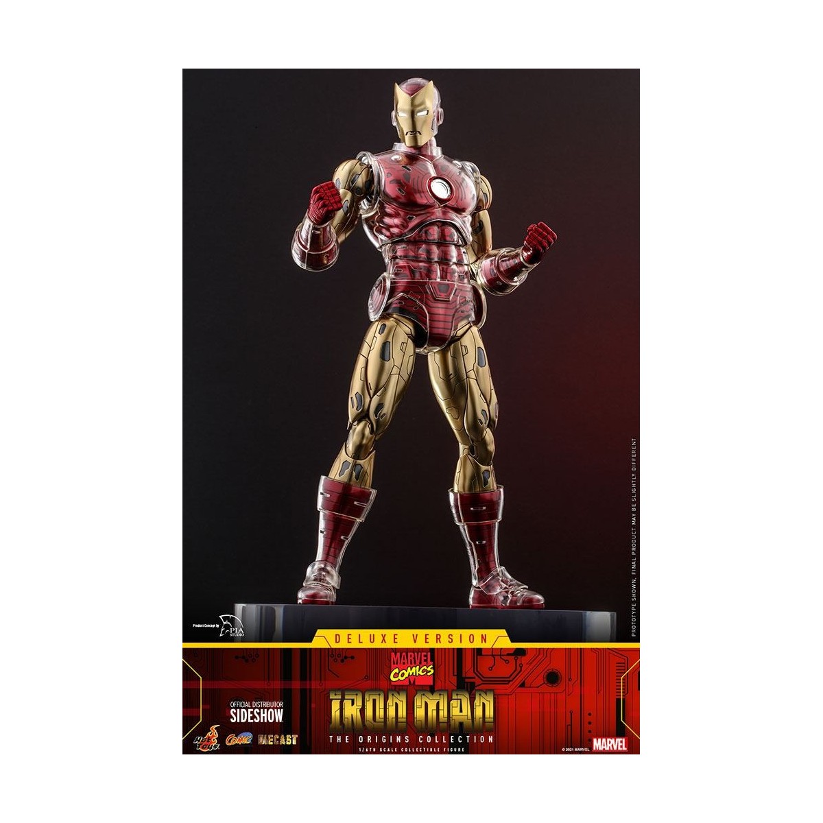 Hot toys - Iron Man Deluxe Version - Marvel The Origins Collection Comic Masterpiece figura 1/6