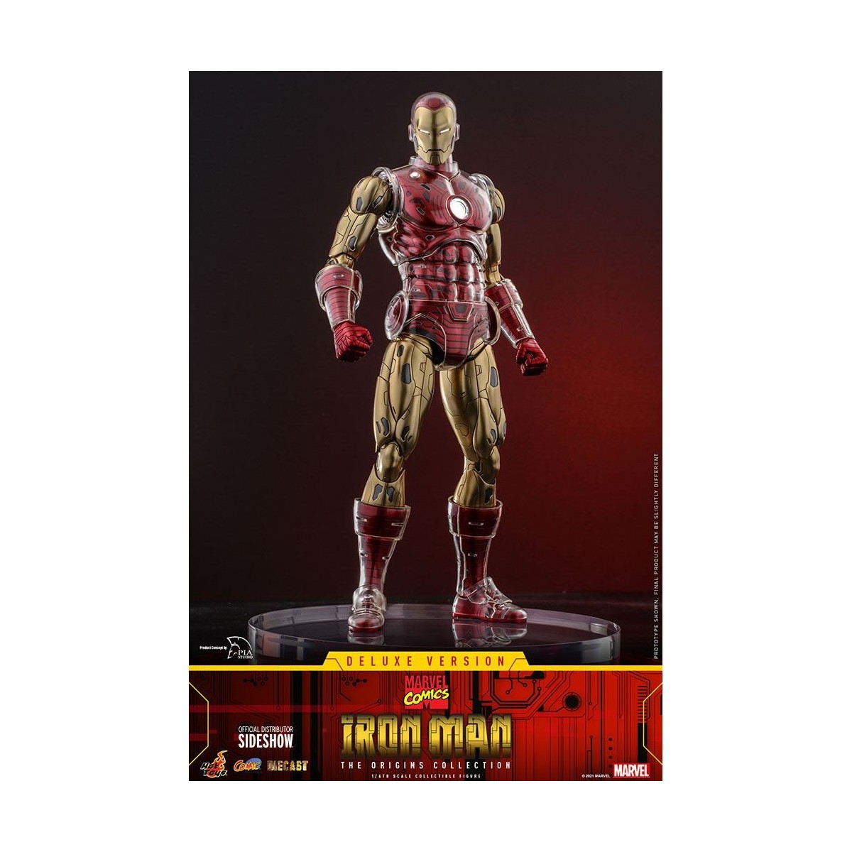 Hot toys - Iron Man Deluxe Version - Marvel The Origins Collection Comic Masterpiece figura 1/6