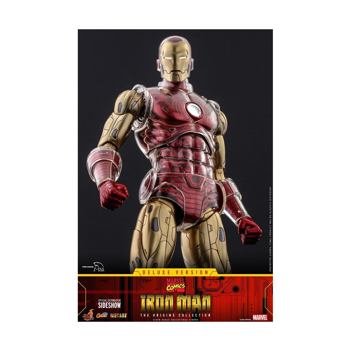 Hot toys - Iron Man Deluxe Version - Marvel The Origins Collection Comic Masterpiece figura 1/6