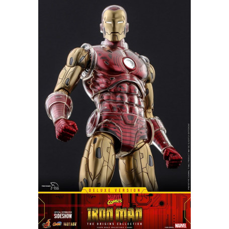Hot toys - Iron Man Deluxe Version - Marvel The Origins Collection Comic Masterpiece figura 1/6