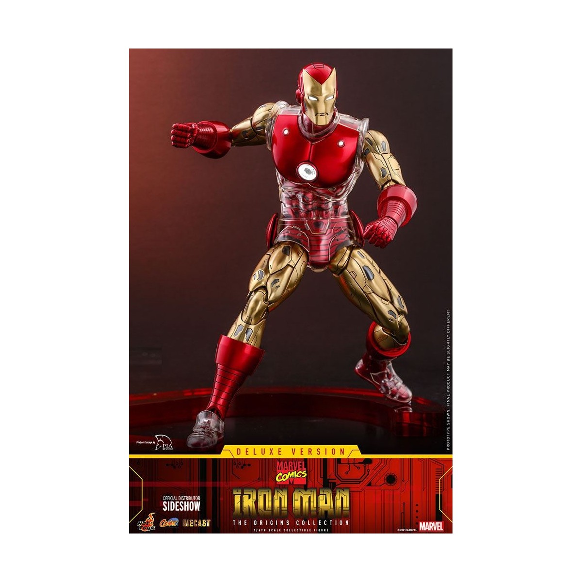 Hot toys - Iron Man Deluxe Version - Marvel The Origins Collection Comic Masterpiece figura 1/6
