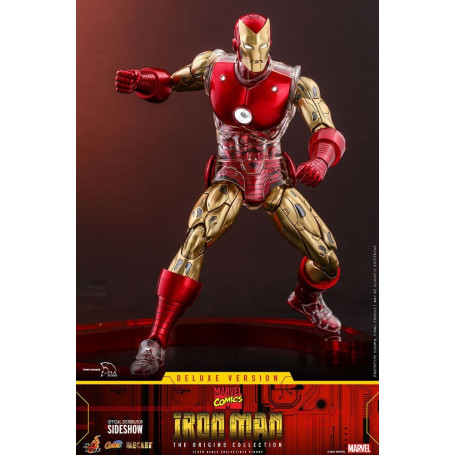 Hot toys - Iron Man Deluxe Version - Marvel The Origins Collection Comic Masterpiece figura 1/6
