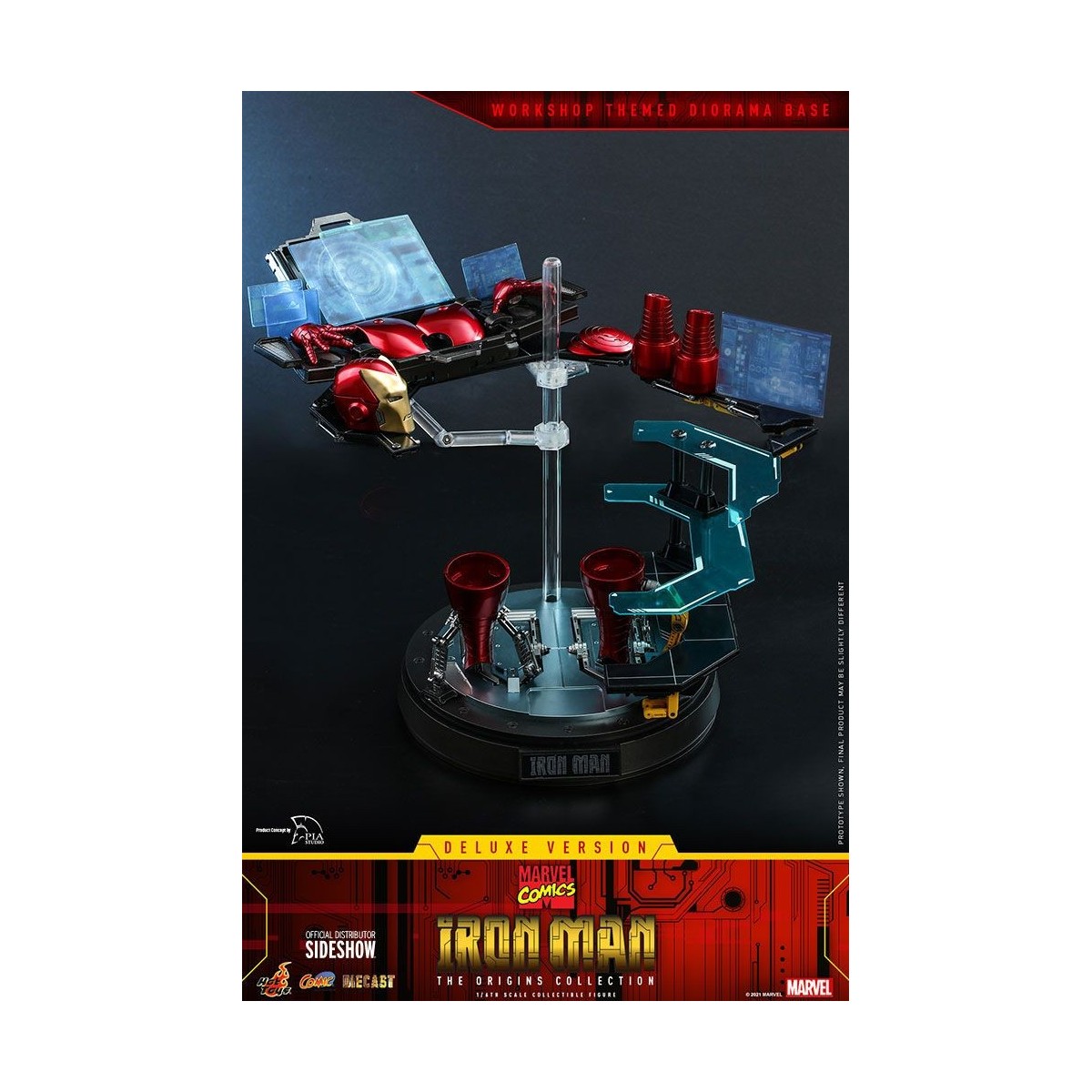 Hot toys - Iron Man Deluxe Version - Marvel The Origins Collection Comic Masterpiece figura 1/6