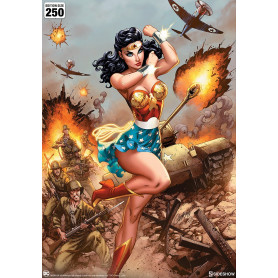 Stampa DC Comics - Stampa artistica Wonder Woman WWII - J Scott Campbell 46 x 61 cm - senza cornice